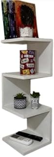 Prateleira de Canto MDF Estilo Minimalista para Organizar Livros