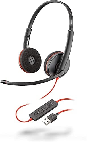 Plantronics Headset Blackwire USB C3220 209745-101T, com fio