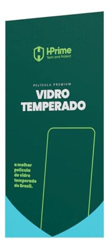 Película de vidro temperado HPrime para smartphones, proteção anti-impacto, pacote com informações