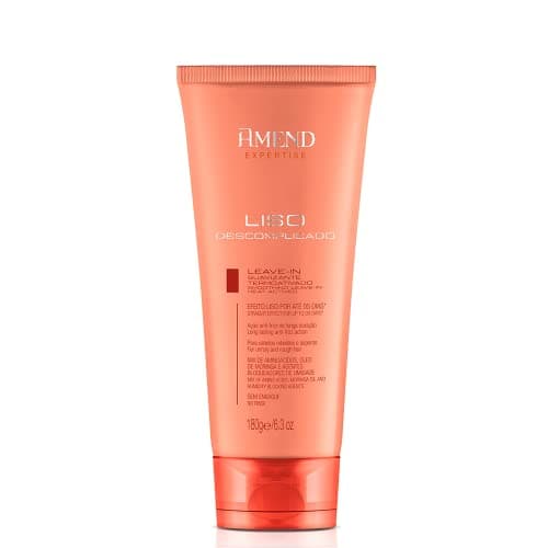 Leave-in Suavizante Com Proteção Térmica Amend Expertise Liso Descomplicado, 180g, Com Ação Bloqueadora Da Umidade Que Prolonga O Efeito Antifrizz