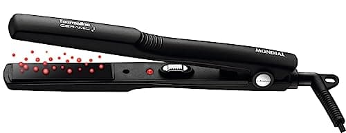 MONDIAL Prancha Alisadora Tourmaline Ceramic, Preto, 30W, Bivolt - P-15