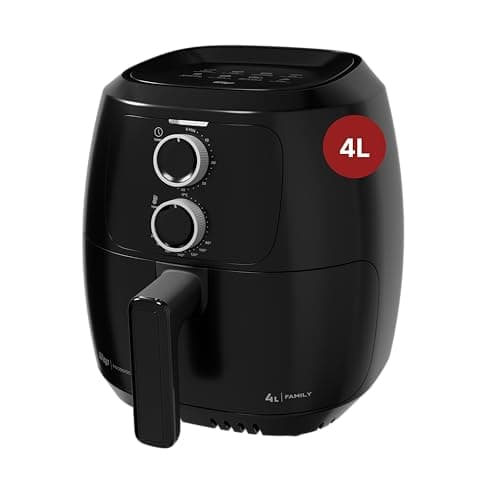 Fritadeira elétrica WAP FAMILY WAFF2-P 4L preto com controles de temperatura e tempo