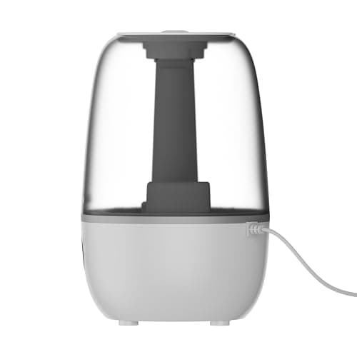 Umidificador de ar WAP Air Flow branco conectado ao cabo de energia, digital e silencioso.