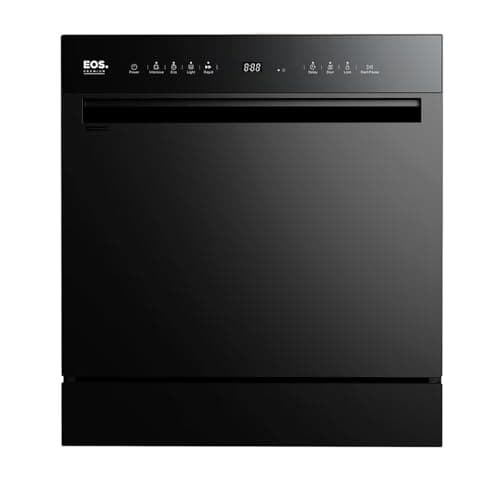 Lava-louças EOS Premium 10 Serviços Preto ELL08P 220V em fundo branco