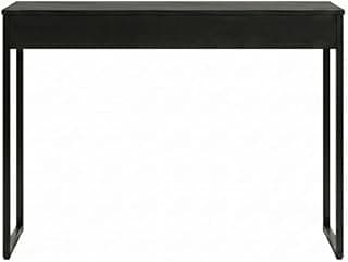 Mesa Escrivaninha Industrial Moderna 90x45x75 cm, Compacta para Home Office, Quarto e Uso de Notebook, Estrutura Resistente, Design Funcional e Estilo Loft para Trabalho e Estudo (Preto)