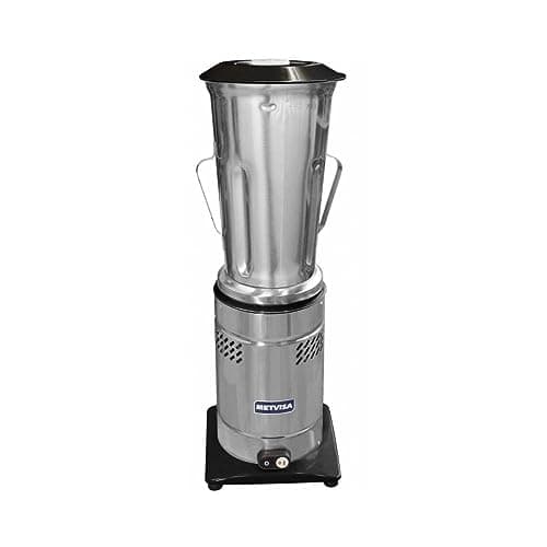 Liquidificador industrial Metvisa LQL 368W 8L, prata, baixa rotação, 8L, 220V