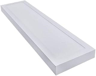 Luminaria Plafon Painel Sobrepor 24w LED Retangular 4000K LED Teto Branco Neutro 60x15cm Iluminação Quarto Sala Casa