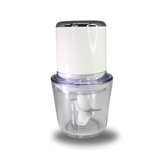 Processador de Alimentos 600ml Recarregável Sem Fio de Vidro 150W Bivolt 110V 220V Cor:Branco