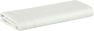 Capa para edredom Queen branca dobrada em fundo branco