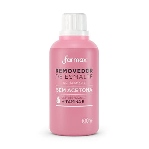 Farmax - Removedor De Esmalte Farmax 100Ml Sem Acetona Uva