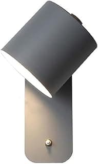 Arandela moderna ajustável de parede cinza para iluminação decorativa