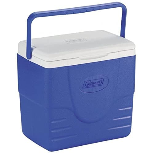 Recipiente termoplástico azul e branco de 16 QT (15,1 L) da Coleman