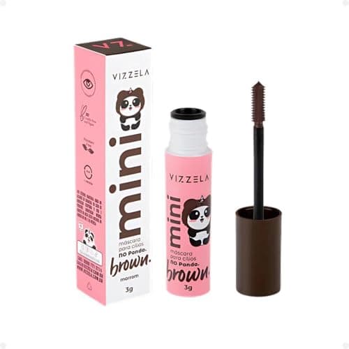 Mini Máscara de Cílios No Panda Brown Vizzela 3g