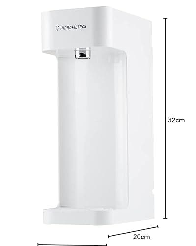Hidrofiltros - Purificador de Água Facile com Refil C3 Elimina Cloro, Odores e Sabores Cor Branco Hidrofiltros