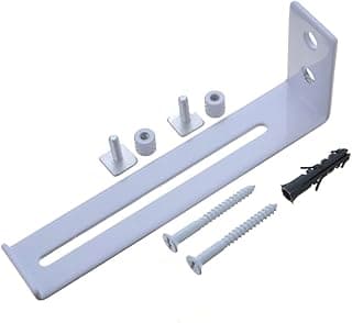 SUPORTE DUPLO TRILHO RETANGULAR-BRANCO