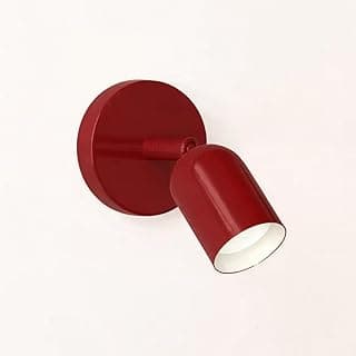 Luminária de parede vermelha estilo nórdico, iluminação interior, E27