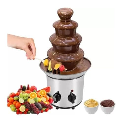 Máquina de cascata de chocolate quente 4 andares aço inoxidável para eventos