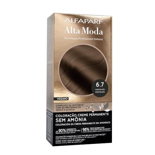 Coloração Permanente Alfaparf Alta Moda Sem Amônia 6.7 Chocolate