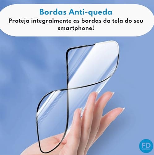 Película de bordas anti-quebra FD para Redmi Note 14 Pro 5G, protege as bordas da tela.