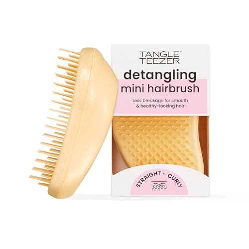 Tangle Teezer - Escova de cabelo desemabaraçadora The Original Mini para todos os tipos de cabelo, úmido e seco, Cor: Amarelo
