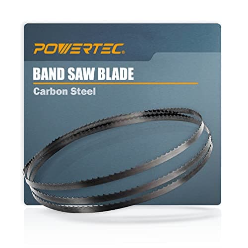 POWERTEC Lâminas de serra de fita de 1,27 cm x 6 TPI para WEN 3959, Sears Craftsman, Porter-Cable, Ryobi, Delta, B&D e Skil 23 cm para marcenaria, 1 pacote (13102X)