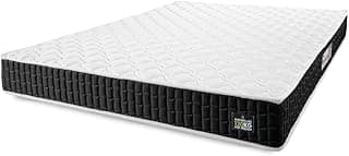 Colchão Casal Espuma D33 New Millenium 138x188x19cm Branco/Preto Hellen - Suporta até 120kg por Pessoa