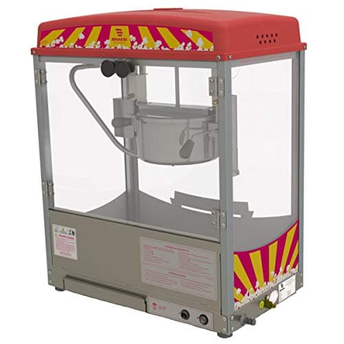 Braesi, B5787, Pipoqueira Eletrica Máquina de Fazer Pipoca Doce Industrial 220 Volts, cor Inox, Aço