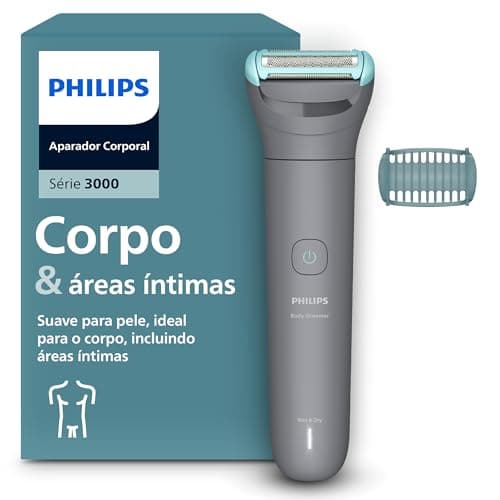 PHILIPS aparador e raspador de pelos do corpo, à prova d’água, Bivolt - BG3470/15