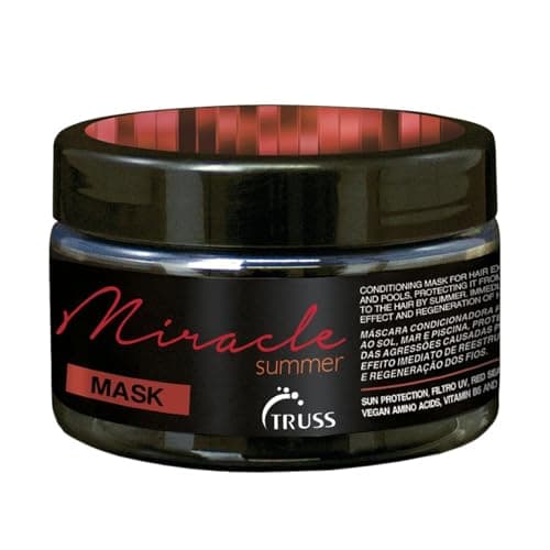 Truss Miracle Summer Mask | Máscara Capilar com Proteção UV, Hidratação e Reconstrução para Cabelos Expostos ao Sol, Mar e Piscina | 180g