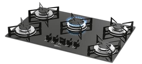 Cooktop Fischer Mesa Vidro 5 Bocas Preto Bivolt