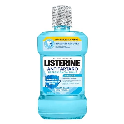 Listerine Antitártaro Enxaguante Bucal Sem Álcool, 500ml