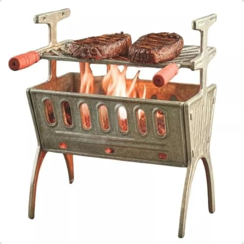 Churrasqueira de alumínio portátil desmontável