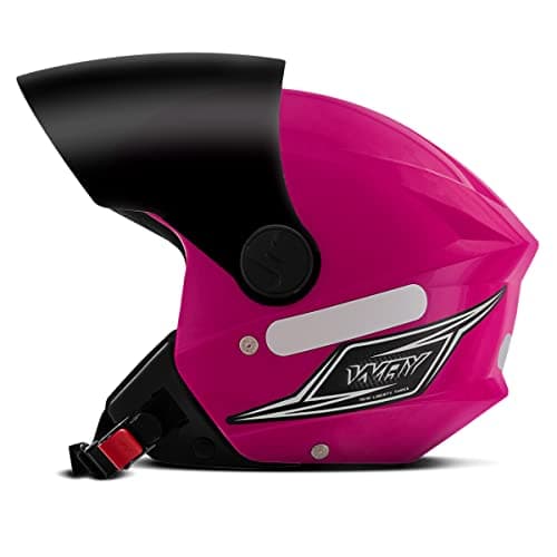 CAPACETE ABERTO MIXS WAY ROSA TAM. 56 VIS. FUMÊ