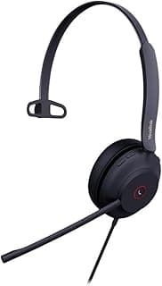 Fone de Ouvido com Fio Mono USB Yealink UH37 com Cancelamento de Ruído Preto Compatível com Teams e Zoom