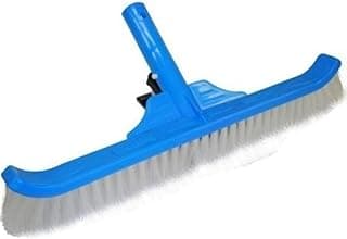 Escova de piscina azul e branco, cerdas brancas, ideal para limpeza de piscinas