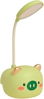 Luminária de Mesa LED 24cm Infantil – Abajur Decorativo Animais Sortidos, Luz Noturna para Quarto Infantil (VERDE CANA)