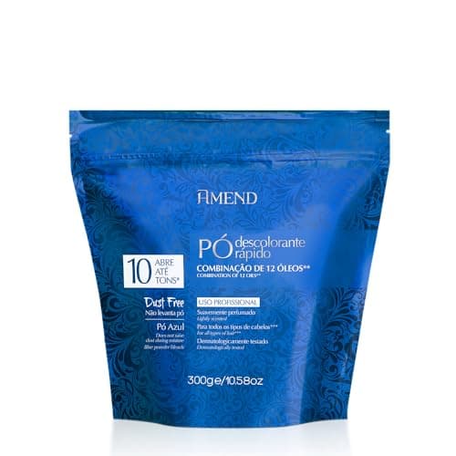 Pó Descolorante Amend Com Combinação De 12 Óleos, 300g, Abre Até 10 Tons*, descoloração, clareamento total, mechas, reflexos, ballaya-gens e luzes