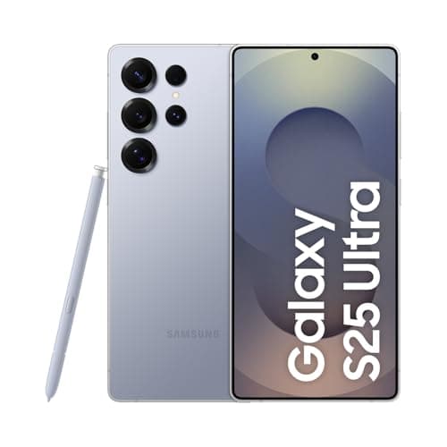 Smartphone Samsung Galaxy S25 Ultra 5G, cor Titânio Azul, com câmera quadrupla e stylus