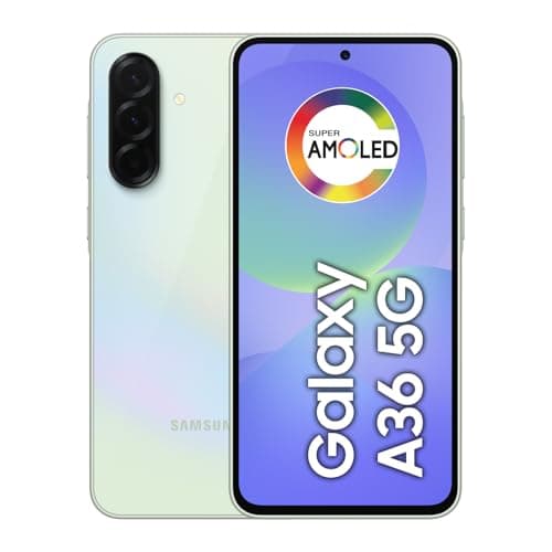 Smartphone Samsung Galaxy A36 5G verde com tela Super AMOLED de 6,7 polegadas