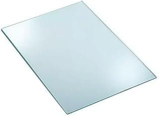 Espelho flexível adesivo retangular Kokay 30x40cm, superfície brilhante, fundo branco.