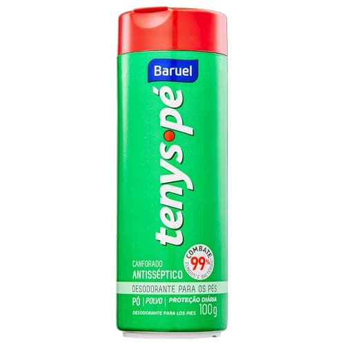 Tenys Pé Baruel Canforado Pó 100g - Desodorante em pó para os pés