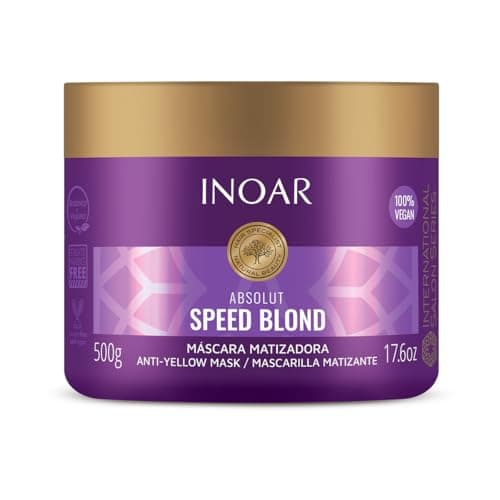 Inoar, Absolut Speed Blond, Máscara, Hidratação, Brilho E Neutralização Para Loiros Impecáveis - 500g