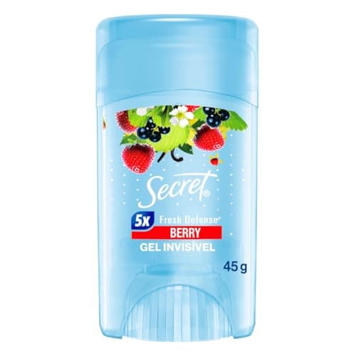 Secret Desodorante Antitranspirante em Gel Berry, Frutas Vermelhas 45g
