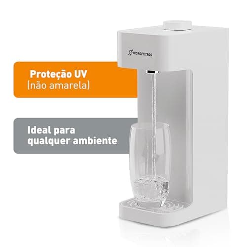 Hidrofiltros - Purificador de Água Facile com Refil C3 Elimina Cloro, Odores e Sabores Cor Branco Hidrofiltros