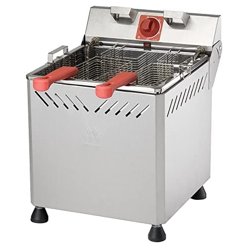 Fritadeira 25 Litros Água e Óleo Marchesoni Inox em aço inoxidável