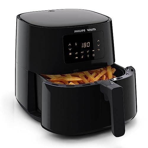Philips Walita Preta Fritadeira Airfryer Essential XL Digital, 6.2L de capacidade, Garantia internacional de dois anos, 220V, 2000W (RI9270/91)