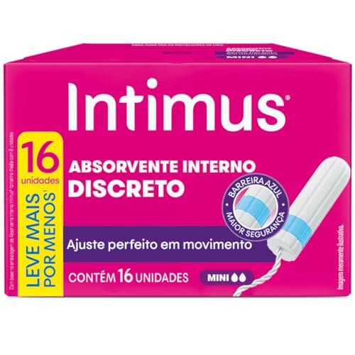 Intimus Absorvente Interno Mini, 16 Unidades