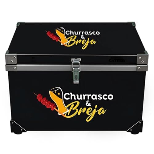 Caixa Térmica Cooler Metal Catfer 50 litros (Preto)