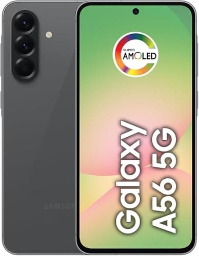 Smartphone Samsung Galaxy A56 5G, câmera tripla, display Super AMOLED, 6.7 polegadas, Preto