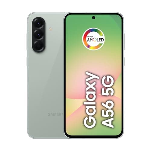Smartphone Samsung Galaxy A56 5G com tela Super AMOLED e câmera tripla